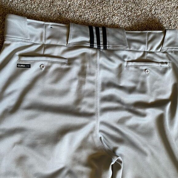 Adidas Climalite Baseball Pants Gray Mens Size Extra Large - Picture 5 of 12